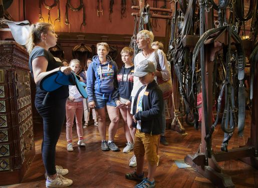 visiteurs dans sellerie honneur au haras hennebont