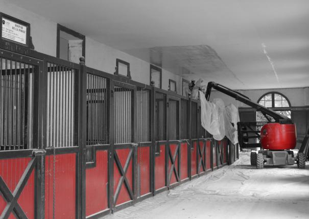 travaux dans écurie 2 haras hennebont