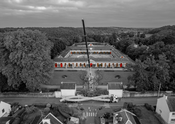 vue aérienne haras hennebont