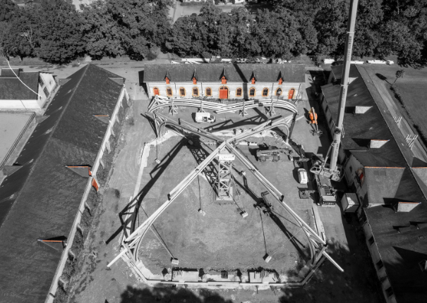 vue aérienne haras hennebont